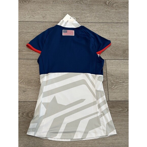J. Lindeberg Golf Yvette Polo USA Olympics Women Size Small Preppy - Picture 6 of 6